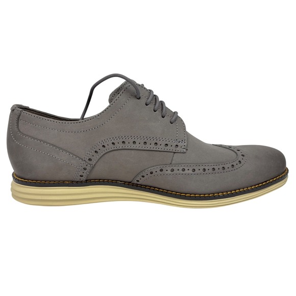 Cole Haan Mens Original Grand Shortwing Oxford Size 9 Ironstone Alabaster NEW main image 10